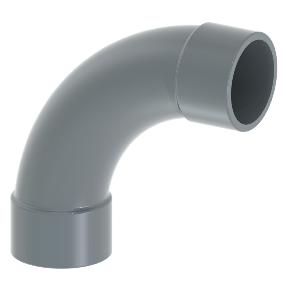 BOGEN 90° PVC-U metrisch BOGEN 90° PVC-U metrisch