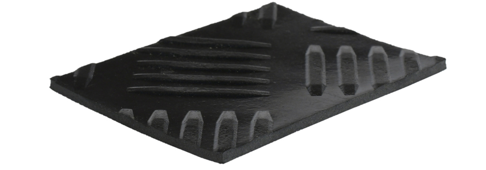 Gummi Hammerschlagmatte schwarz Gummi Hammerschlagmatte schwarz