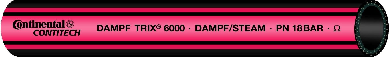 Gummi-Dampfschlauch Trix 6000 DIN 6134