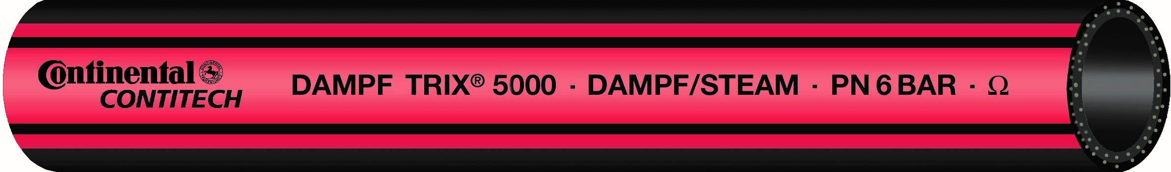 Gummi-Dampfschlauch Trix 5000 DIN 6134