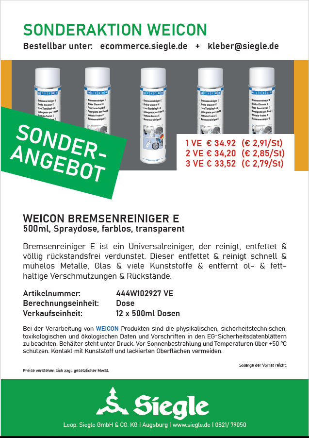 *** SIEGLE AKTION WEICON ***