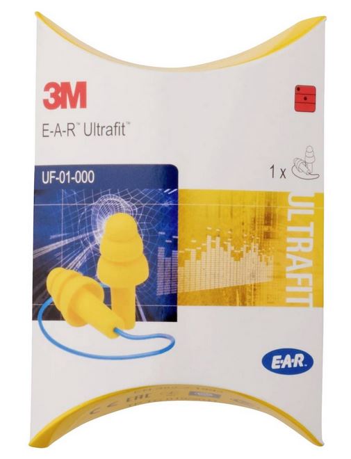 EAR UltraFit Mehrwegstöpsel Kordel